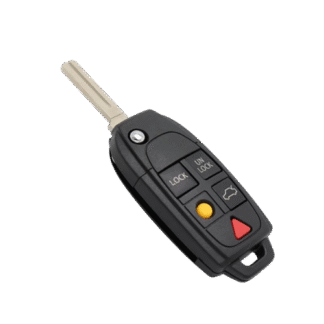 Penkių mygtukų rakto korpusas - skirtas Volvo automobiliams