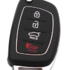 Keturių mygtukų rakto korpusas - skirtas Hyundai Accent | I30 | I40 | I45 | IX35 | IX45 | Mistra | Santa Fe | Sonata | Tucson | Verna