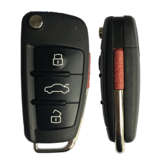 Keyless go, 4 mygtukų raktas tinkantis - Audi A3 | Q2L | Q3