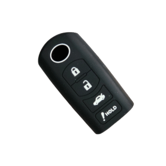 4-ių mygtukų silikoninis Raktų dėklas, skirtas Mazda