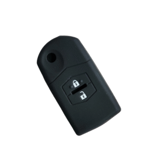 2-jų mygtukų silikoninis Raktų dėklas, skirtas Mazda