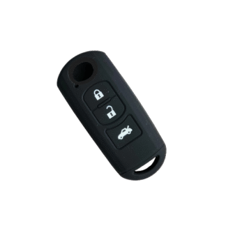 3-jų mygtukų silikoninis Raktų dėklas, skirtas Mazda