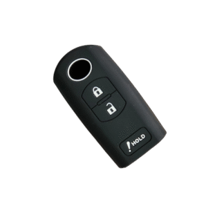 3-jų mygtukų silikoninis Raktų dėklas, skirtas Mazda