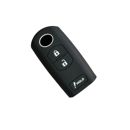 3-jų mygtukų silikoninis Raktų dėklas, skirtas Mazda