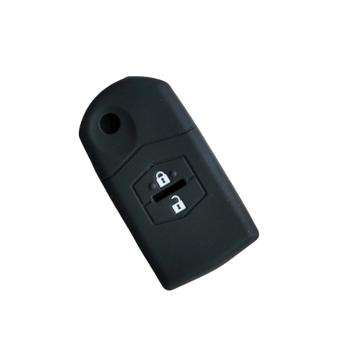 2-jų mygtukų silikoninis Raktų dėklas, skirtas Mazda