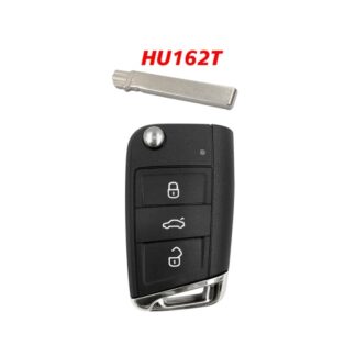 Trijų mygtukų rakto korpusas - skirtas Volkswagen Seat Skoda HU162T